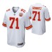 Kansas City Chiefs Mitchell Schwartz Game White Jersey