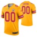 Men Custom Kansas City Chiefs Jersey Gold Inverted Legend