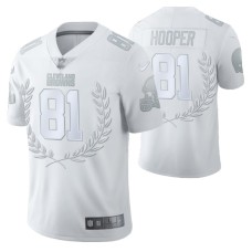 Cleveland Browns #81 Austin Hooper Vapor Limited White Platinum Jersey