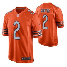 Men Chicago Bears Cairo Santos #2 Alternate Game Orange Jersey