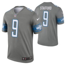 Men Matthew Stafford #9 Detroit Lions Steel Legend Jersey