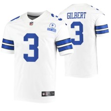 Men Dallas Cowboys Garrett Gilbert 60th Anniversary White Limited Jersey