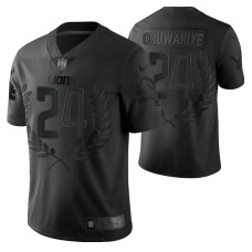 Detroit Lions #24 Amani Oruwariye Vapor Limited Black Jersey