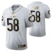 Chicago Bears Roquan Smith 100th Season Jersey White Vapor Limited Golden Edition