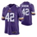 Men Minnesota Vikings #42 Ben Gedeon Purple Nike Game Jersey