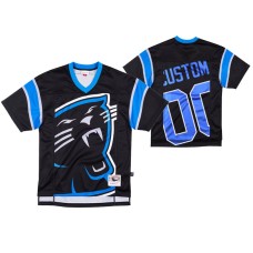 Carolina Panthers #00 Custom Big Face Black Jersey