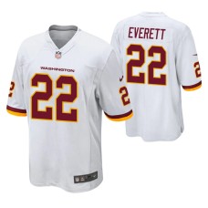 Washington Football Team Deshazor Everett #22 White Game Jersey