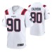 New England Patriots Shilique Calhoun #90 Game White Jersey