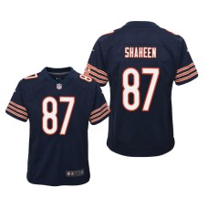 Youth Chicago Bears #87 Adam Shaheen Navy Nike Team Color Game Jersey