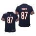 Youth Chicago Bears #87 Adam Shaheen Navy Nike Team Color Game Jersey