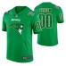 Men New England Patriots Custom Kelly Green St. Patrick Day Jersey