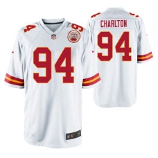 Kansas City Chiefs Taco Charlton Game #94 White Jersey