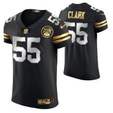 Kansas City Chiefs Frank Clark #55 Golden Edition Black Elite Jersey