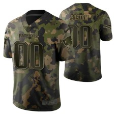 New England Patriots Custom Camouflage Memorial Day Jersey Green