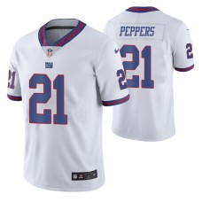 Men New York Giants Jabrill Peppers White Color Rush Limited Jersey