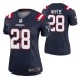 Women James White #28 New England Patriots White Legend Jersey