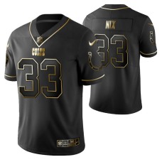 Indianapolis Colts Roosevelt Nix Golden Edition Black Vapor Limited Jersey