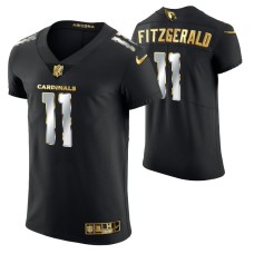 Men Arizona Cardinals Larry Fitzgerald Golden Edition Black Elite Jersey