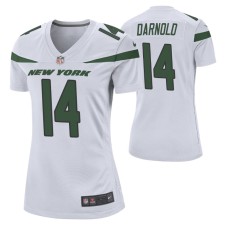 New York Jets #14 Sam Darnold Nike White Women Player Game Jersey