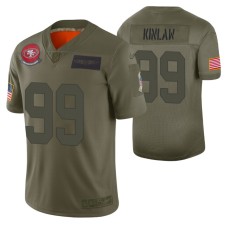 49ers Javon Kinlaw 2019 Salute to Service #99 Olive Limited Jersey