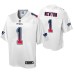 Cam Newton New England Patriots Fade Fashion White Authentic Jersey