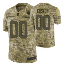 Jacksonville Jaguars #00 Custom Camo Limited 2018 Salute to Service Jersey Men