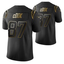 Los Angeles Chargers No. 87 Jared Cook Golden Limited Black Jersey