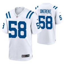 Bobby Okereke Indianapolis Colts White Game Jersey Men