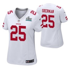 Richard Sherman San Francisco 49ers Super Bowl LIV Women White Game Jersey