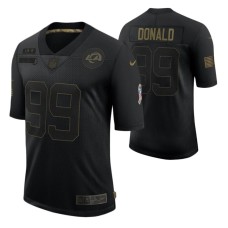 Los Angeles Rams Aaron Donald #99 Black Limited 2020 Salute To Service Jersey