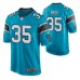 Carolina Panthers Rodney Smith #35 Blue Game Jersey