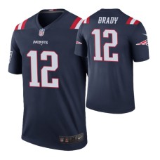 Nike New England Patriots #12 Tom Brady Navy Jersey Color Rush Legend