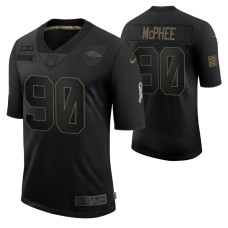 Baltimore Ravens #90 Pernell McPhee Black 2020 Salute To Service Limited Jersey