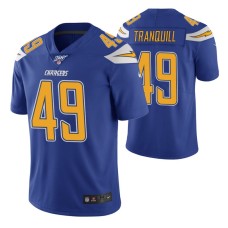 Los Angeles Chargers Drue Tranquill Jersey 100th Season Royal Color Rush Edition