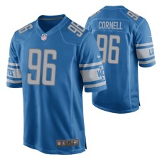 Detroit Lions Jashon Cornell Game #96 Blue Jersey