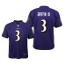 Youth Baltimore Ravens #3 Robert Griffin III Purple Nike Team Color Game Jersey