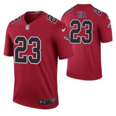 Atlanta Falcons Brian Hill Men Red Color Rush Legend Jersey