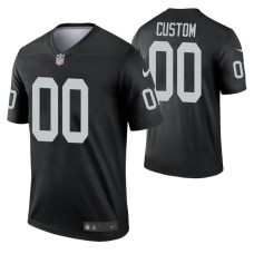 Men Custom #00 Las Vegas Raiders Black Legend Jersey