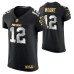 Men Carolina Panthers DJ Moore Golden Edition Black Elite Jersey