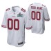 Custom San Francisco 49ers Super Bowl LIV Men White Game Jersey