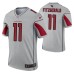 Men Larry Fitzgerald Arizona Cardinals Jersey Silver Inverted Legend Edition