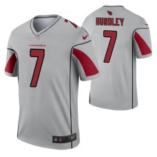 Men Brett Hundley Arizona Cardinals Jersey Silver Inverted Legend Edition