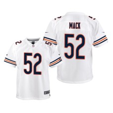 Youth Chicago Bears #52 Khalil Mack White Nike Team Color Game Jersey