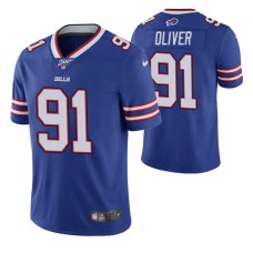 Buffalo Bills Ed Oliver Royal 100th Season Vapor Limited Jersey