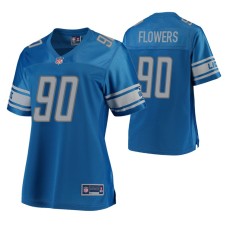 Detroit Lions Trey Flowers 2019 Blue Pro Line Jersey