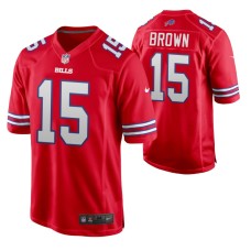 Buffalo Bills John Brown #15 Game Red Alternate Jersey