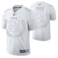 Buffalo Bills #21 Jordan Poyer Vapor Limited White Platinum Jersey