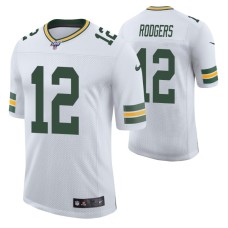 Green Bay Packers Aaron Rodgers White 100th Season Vapor Limited Jersey