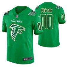 Men Atlanta Falcons Custom Kelly Green St. Patrick Day Jersey