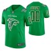 Men Atlanta Falcons Custom Kelly Green St. Patrick Day Jersey